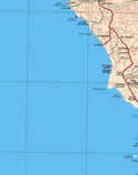 Este mapa muestra las ciudades de San Vicente, Ejido Lic. Gustavo Diaz ordaz, Ruben Jaramillo. Ademas de las poblaciones (pueblos) de El Retiro, El Puerto, La Bocana, Ejido Ajusco, Santo Tomas, Punta San Jose, Campo de En medio, El destiladero, Erendira, El Refugio, las Pilitas, San Antonio del Mar, Veintisiete de enero, Punta Coronel, Veintisiete de Enero