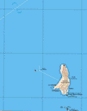 Este mapa muestra las poblaciones(pueblos) de Isla Cedros, La Colorada, San Agustín, Cedros, Puerto Morro Redondo, Isla San Benito.