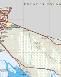 Este mapa muestra las ciudades de Cuervos, San Luis Rio Colorado, Hermosillo. Ademas de las poblaciones  (pueblos) de Villa Hermosa, paredones, Algudonias, Colonia Cinco de Mayo, Guadalajara, mezquital, La Grutita, ejido Laguinitas, Ejido independencia, independencia, Ejido Nuevo Michoacán.