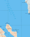 Este mapa muestra el parque macional de Isla Angel de la Guarda.